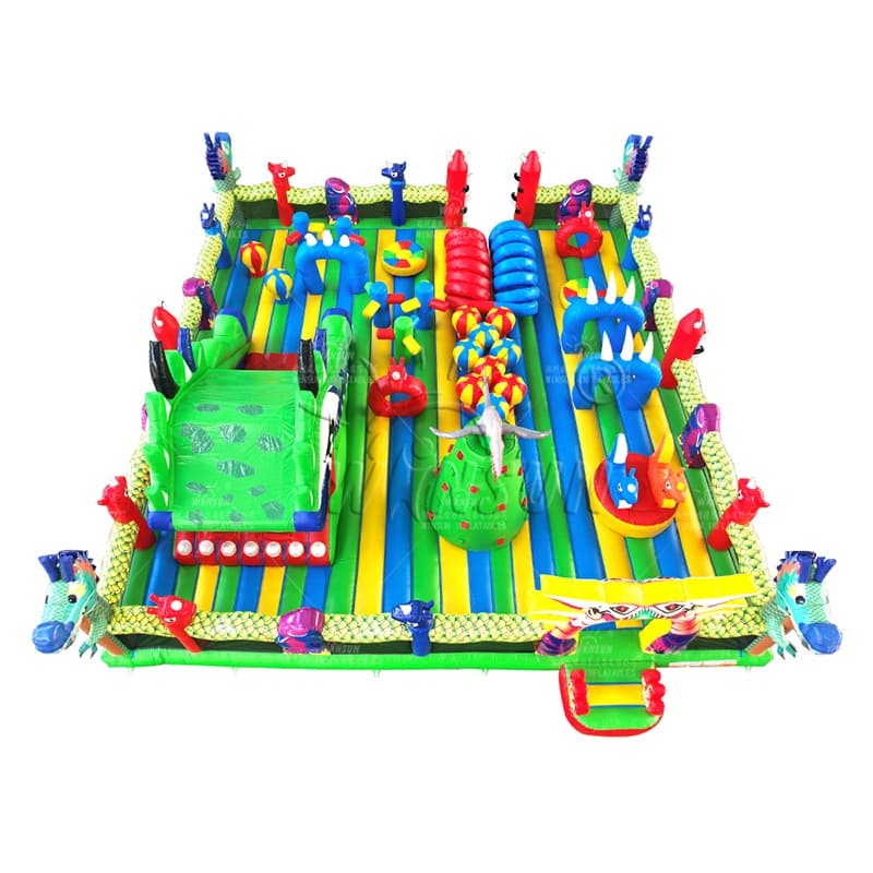 Customizable Dragon Inflatable Park for Indoor/Outdoor Use